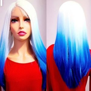 PART LACE WIG OMBRE BLEU